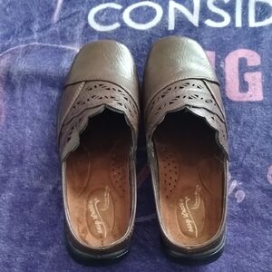 Easy Street Brown Women's Flats with Cut-Out Design